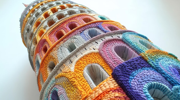 Detail vyšívanej látky s farebnými nitkami